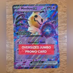 Pokemon Mimikyu EX Jumbo XL Card